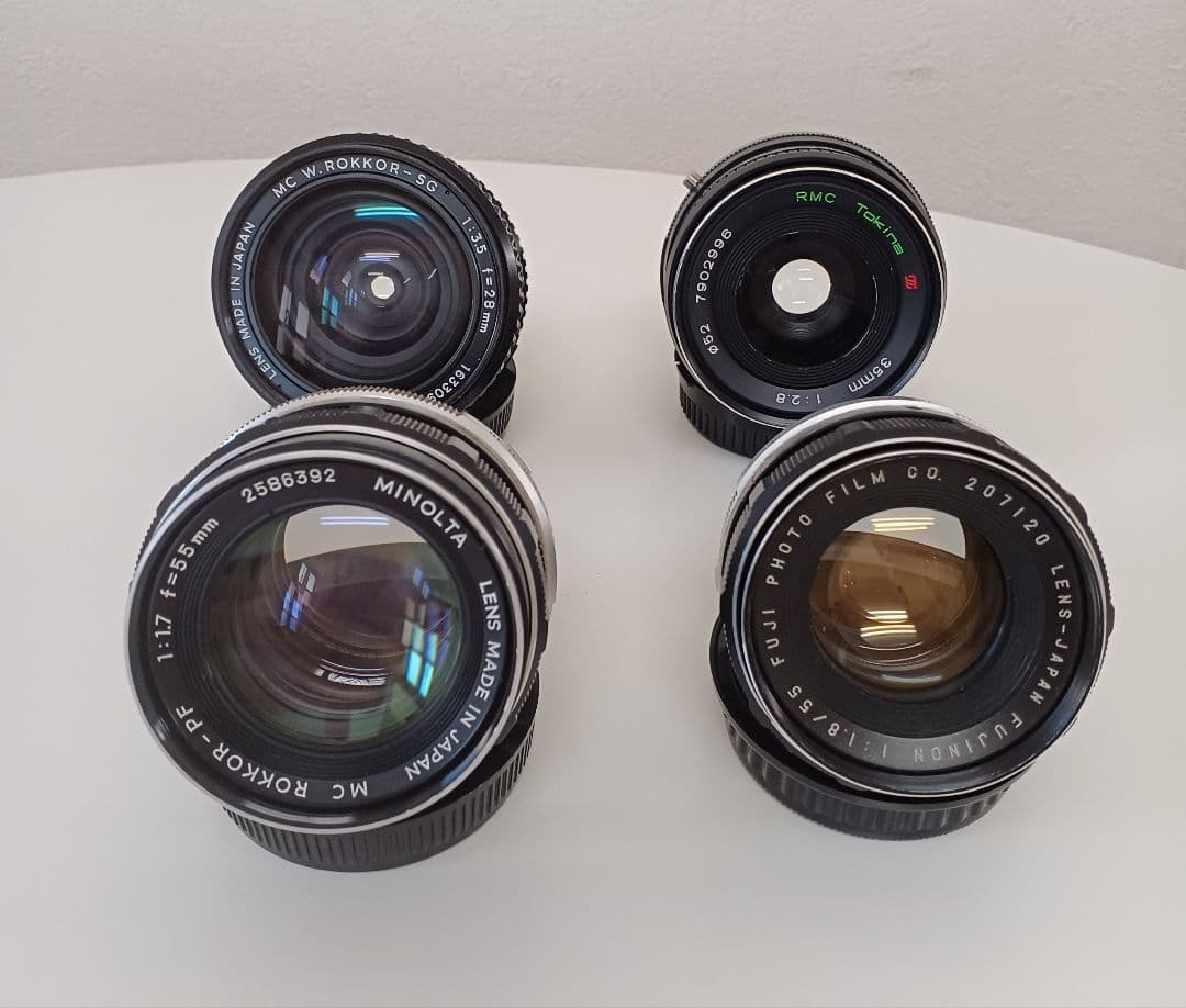 MINOLTA MC ROKKOR & Tokina FUJINON　4本セット