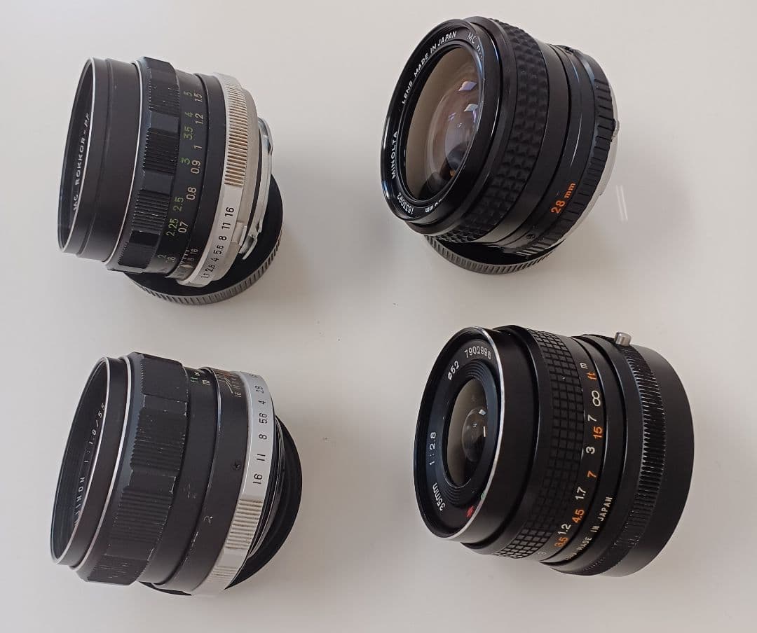 MINOLTA MC ROKKOR & Tokina FUJINON　4本セット