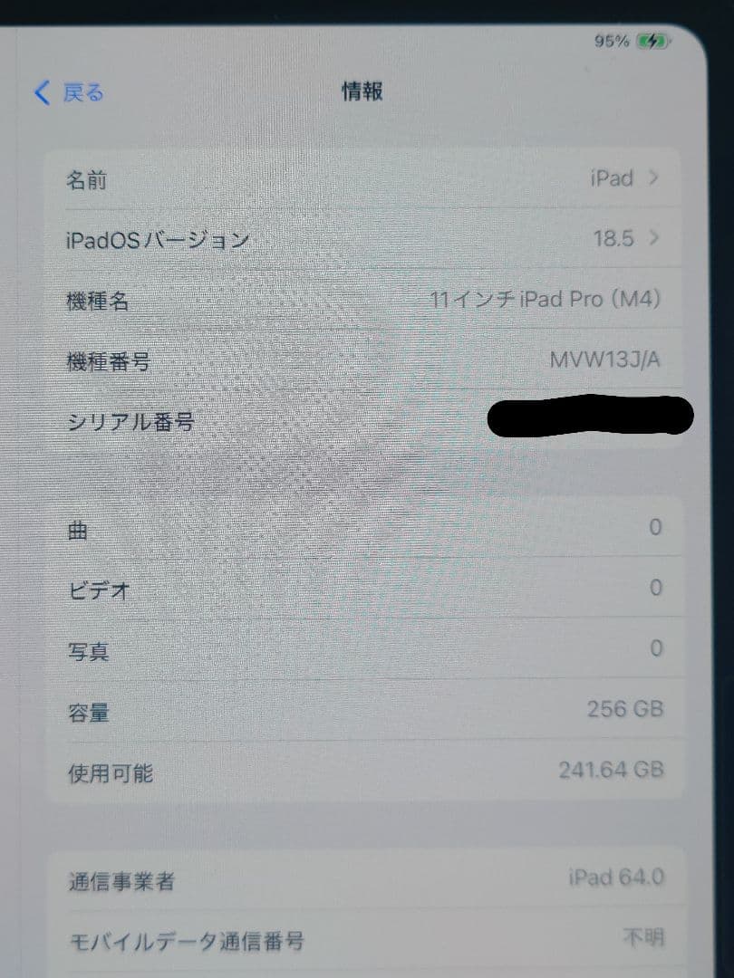 iPad Pro M4 256GB スペースブラック