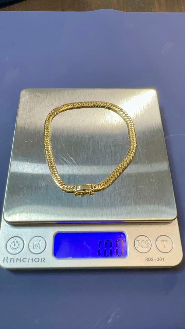 K18 喜平ブレスレット 8面トリプル 20cm 約10g