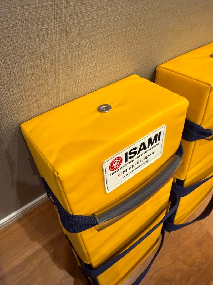 【国産】イサミ/ISAMI 空手キックミット 黄色（2個セット）