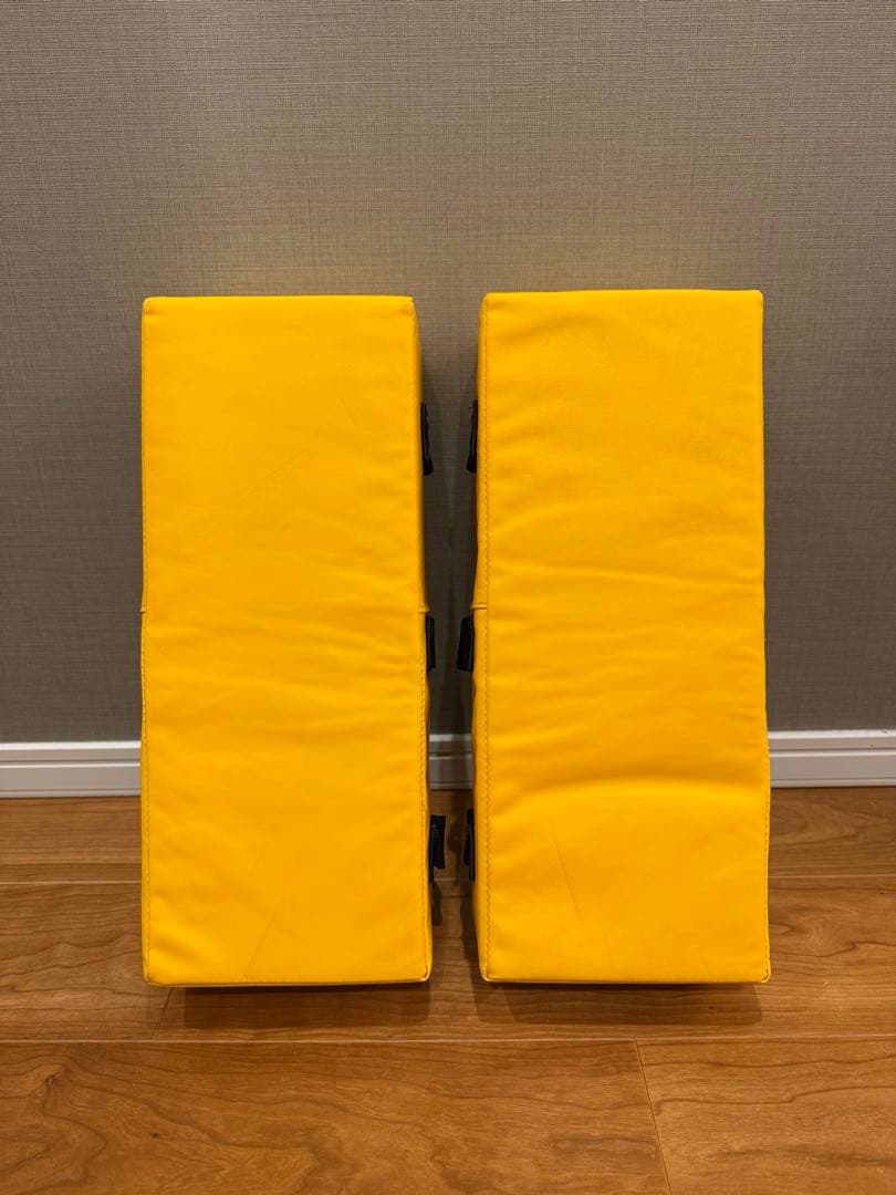 【国産】イサミ/ISAMI 空手キックミット 黄色（2個セット）