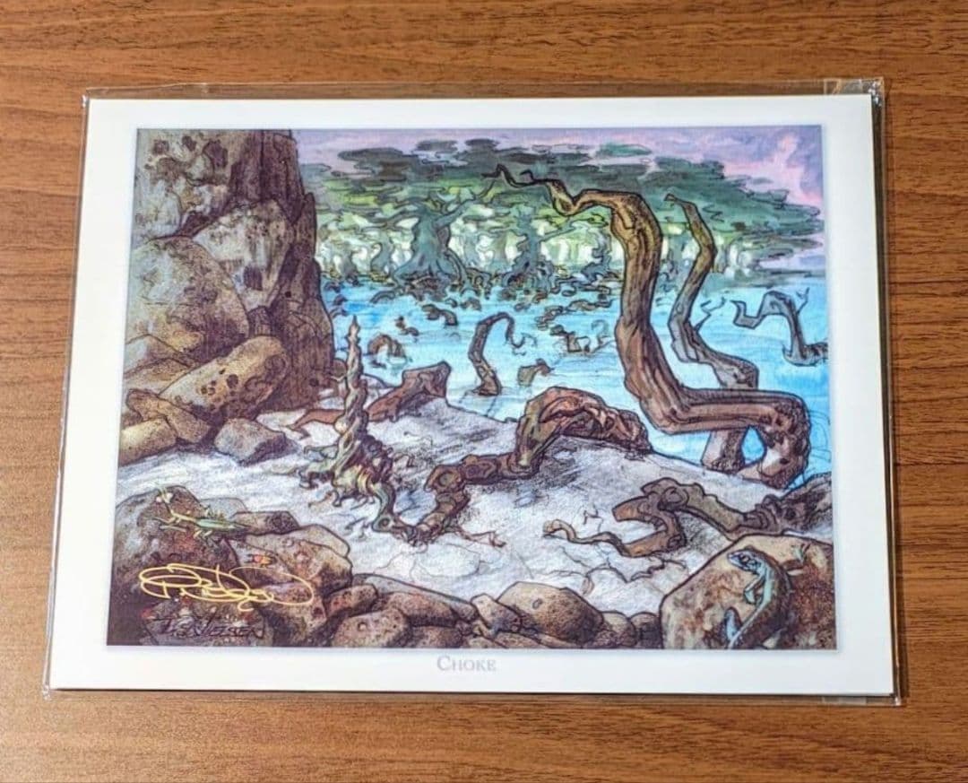 アートプリント　ニールセン氏の直筆サイン入り　 MTG グルランド等９枚セット