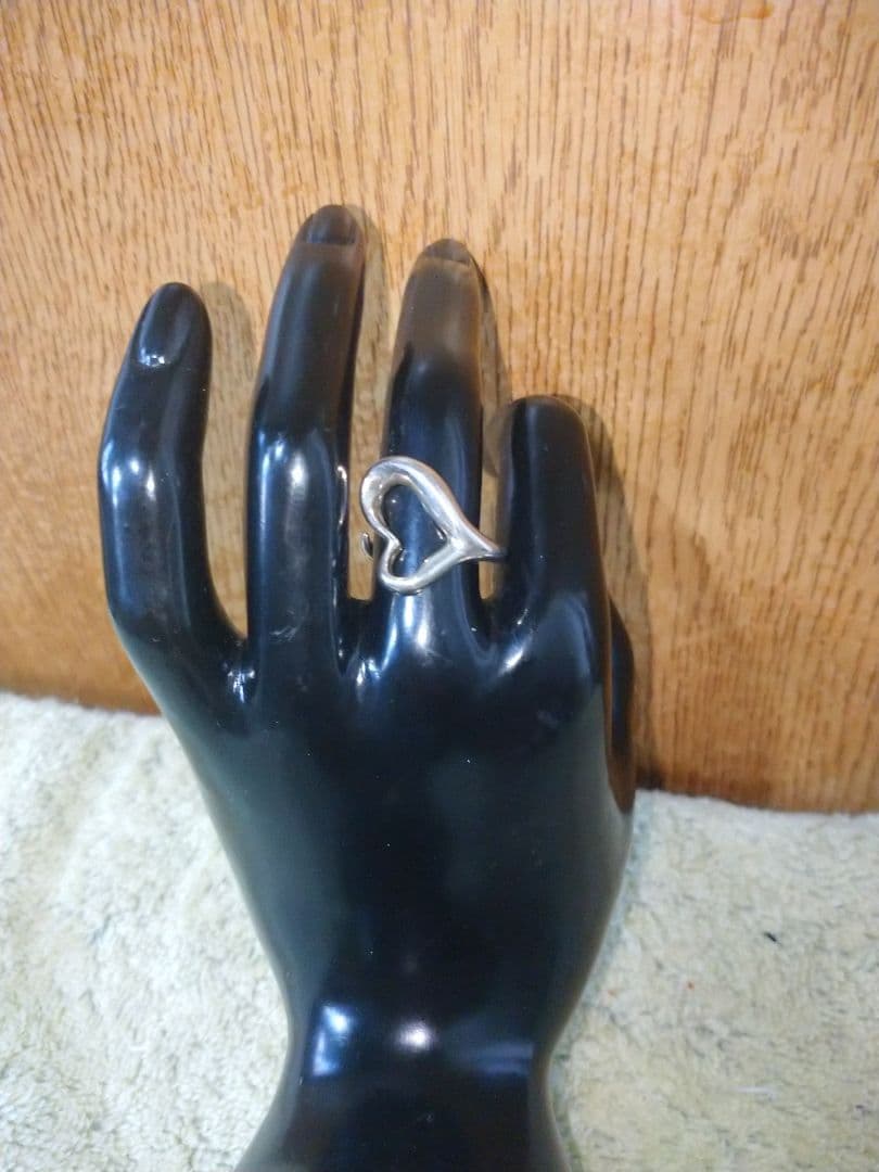 ティファニー　エルサペレッティ　オープンハートリング SV925　11号