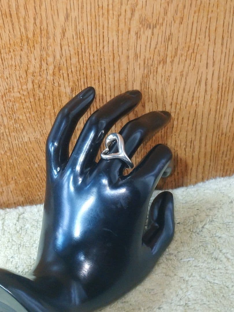 ティファニー　エルサペレッティ　オープンハートリング SV925　11号