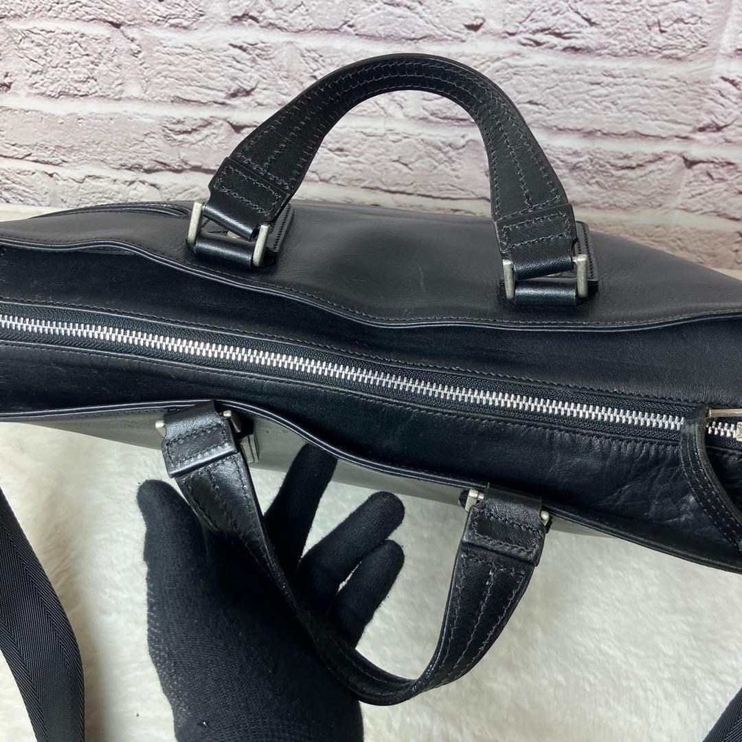 マスターピース✨GLOSS コレクターズ 黒 2way 牛革 ビジネスバッグ