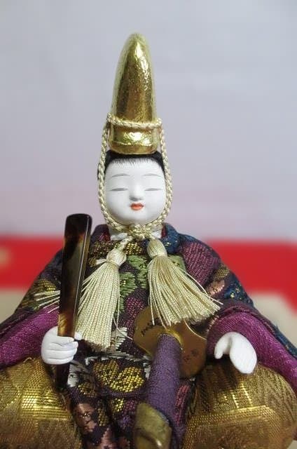 格安　東京都指定伝統工芸士 柿沼東光　木目込み人形　　親王飾り
