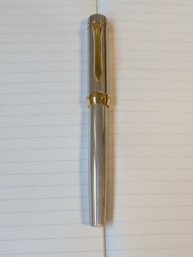 プラチナ万年筆　銀無垢　中字
