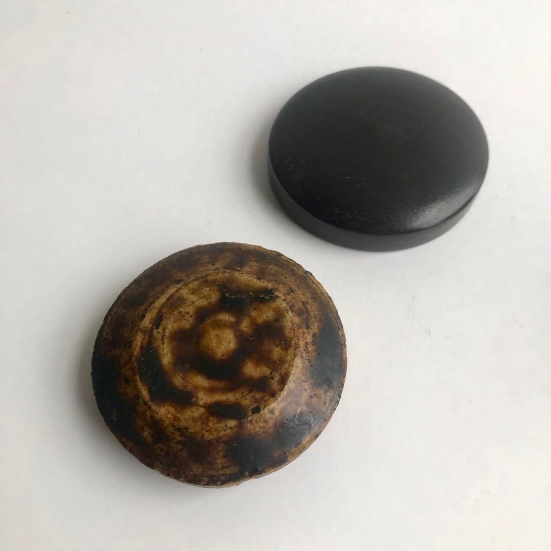 李朝　民芸　飴釉　酒器　水柱　小壺