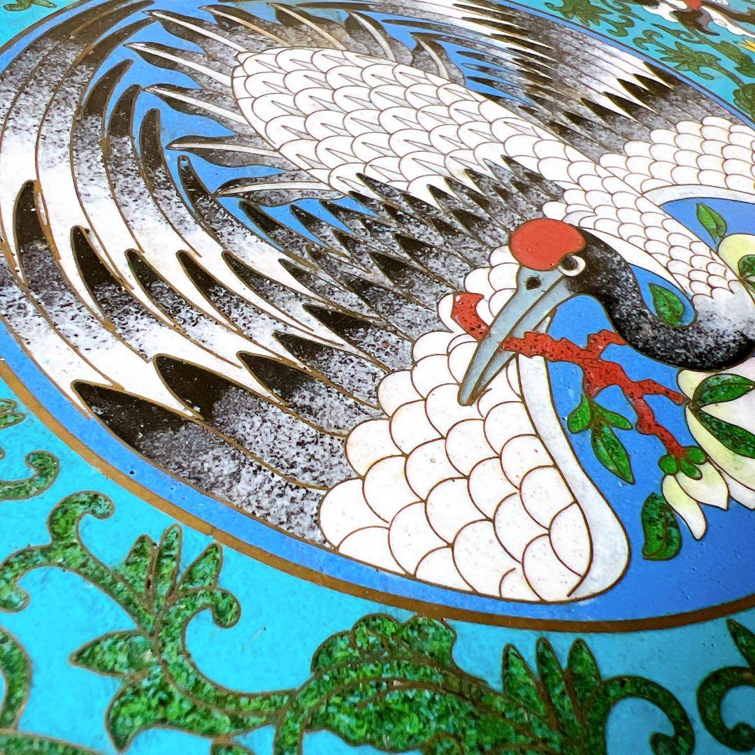 景泰蘭　七宝天板スツール　サイドテーブル　花台飾り台置台装飾時代 唐物中国美術