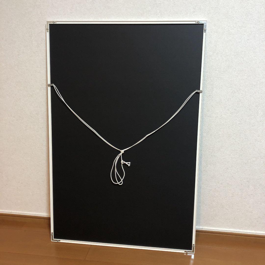 坂本龍馬　ポスター　額縁付き（白）　偉人　土佐藩　明治維新