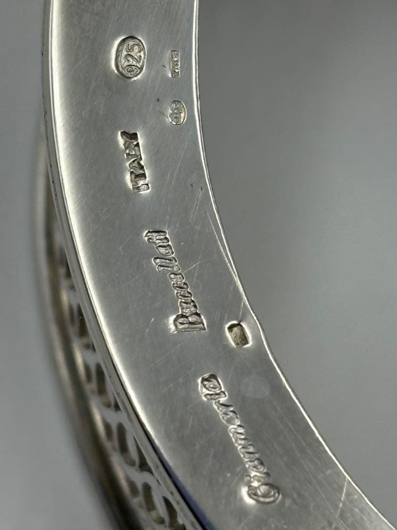 Gianmaria Buccellatiムラーノガラス シルバー925 足付深皿