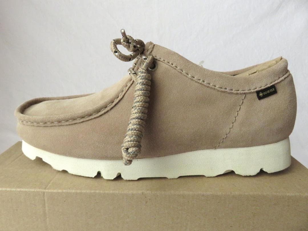 クラークス ワラビー GTX サンド UK7.5 ゴアテックス 防水 ビブラム