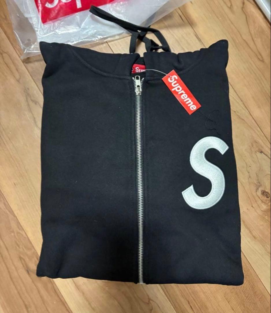 24FW シュプリーム ジップアップ スウェット パーカー Mサイズ