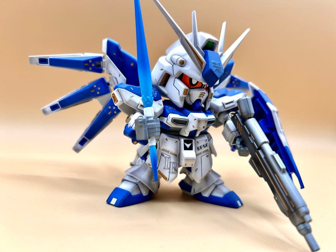 SD　Ｈｉ-ν　ガンダム　BB戦士　384 ハイニュー　Ｈｉν　塗装完成品