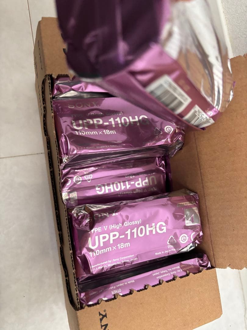 SONY ソニー サーマルプリンター用紙 UPP-110HG 110ｍｍ×18Ｍ