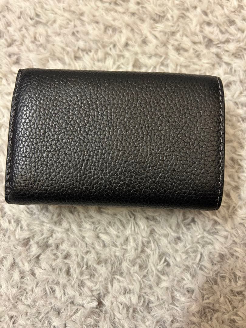 COACH コーチ ミニ トライフォールド 三つ折り財布 レザー BK