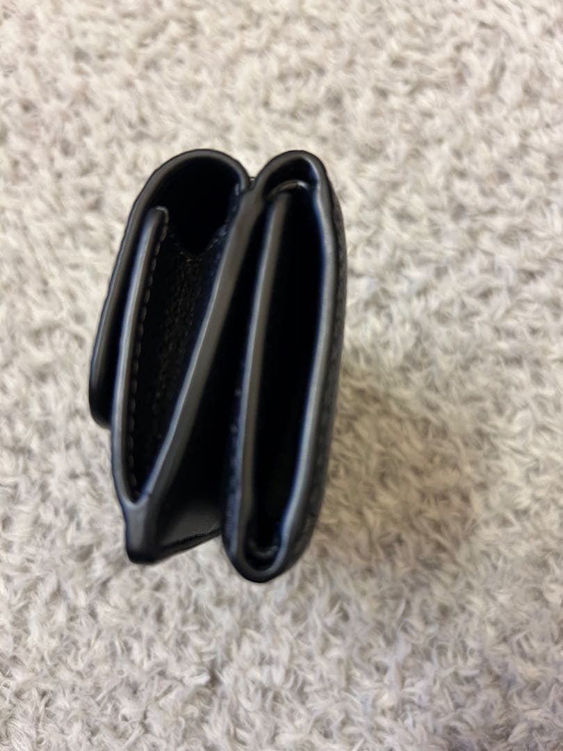 COACH コーチ ミニ トライフォールド 三つ折り財布 レザー BK