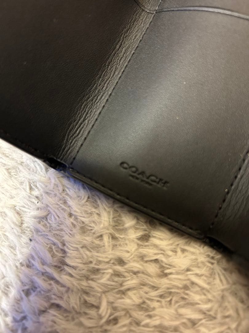 COACH コーチ ミニ トライフォールド 三つ折り財布 レザー BK