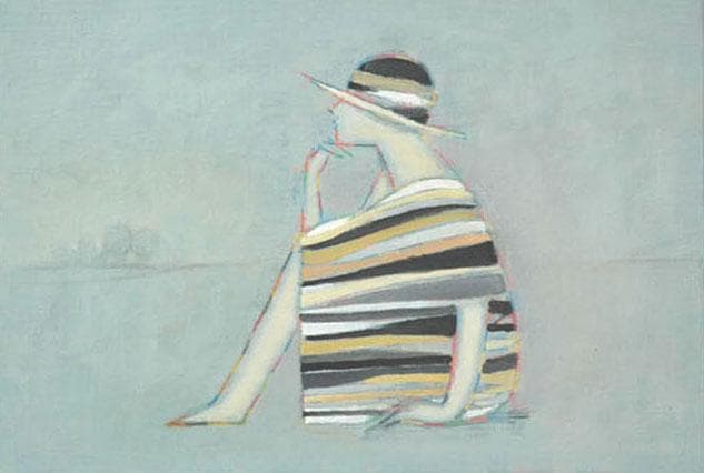 油絵 菅家令子 絵 絵画 インテリア 額付(黒) F4-071712 人物 女性