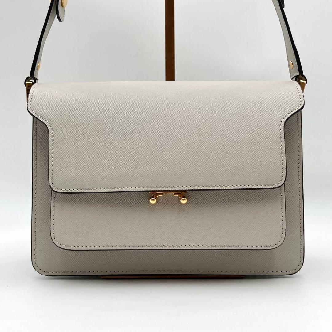 supli_white✨ MARNI トランク ショルダーバッグ グレー