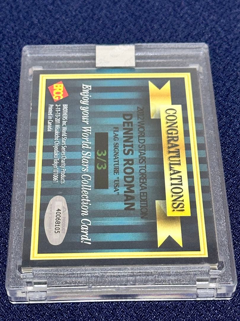 Dennis Rodman ロッドマン　サイン　カード　星条旗　新品