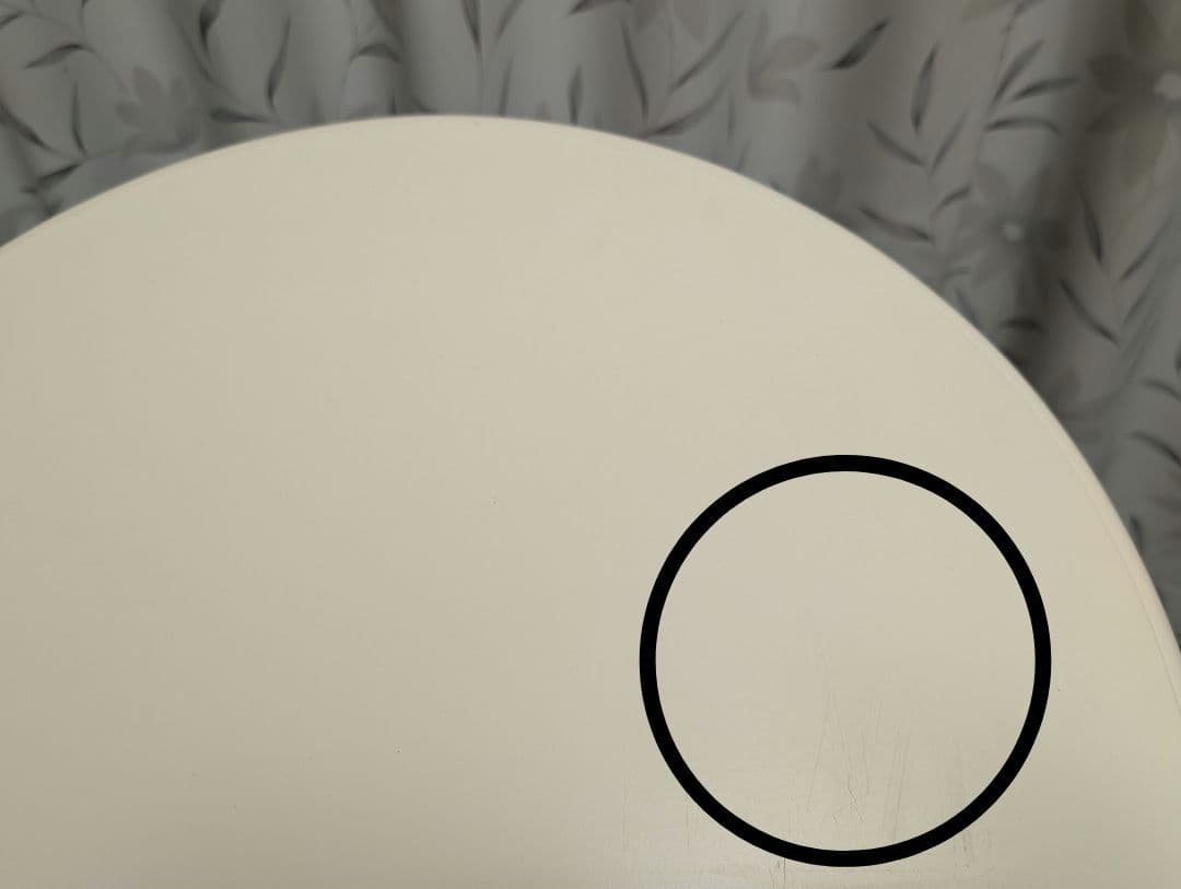 猫脚　半円形　コンソール 　サイドテーブル　2段　花台