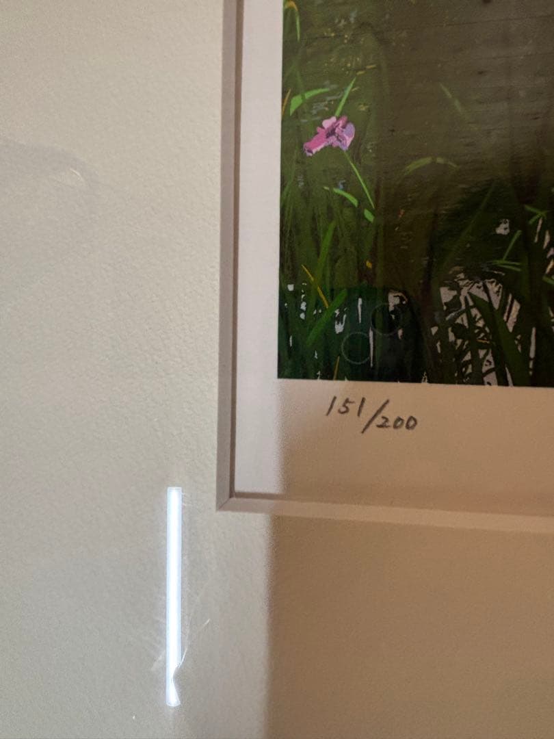 ヒロヤマガタ　シルクスクリーン　嵐山　額もオシャレ！