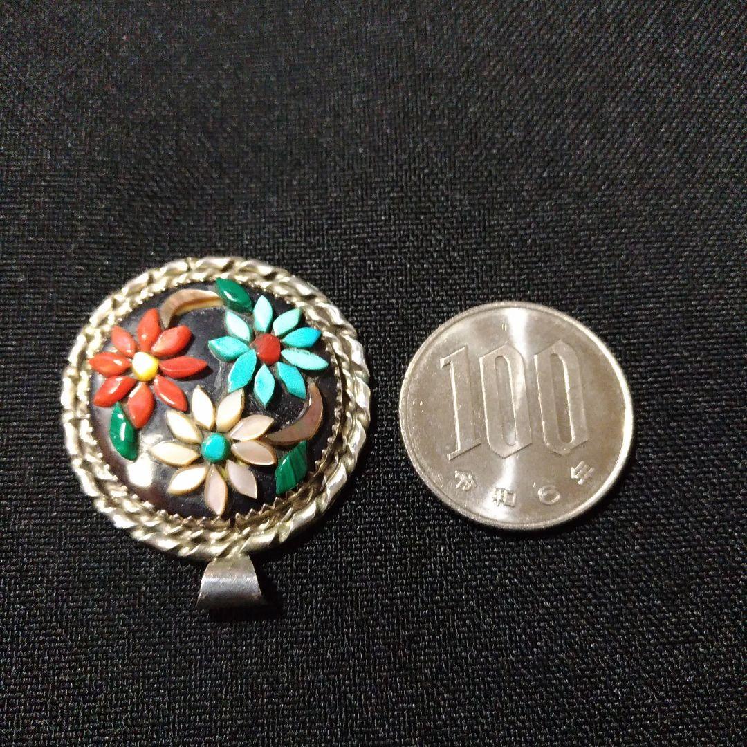 インディアンジュエリー。ズニ族。ペンダントトップ。中古品です。