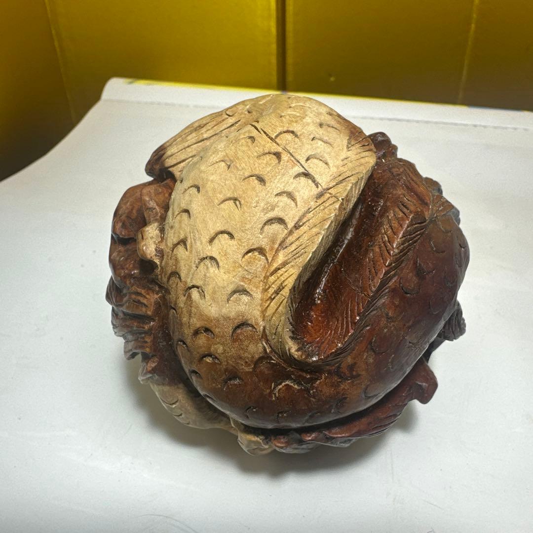 唐木，彫刻，紫檀，黄花梨，インテリア，中国，清刀，木製彫刻 ドラゴンと動物の球体