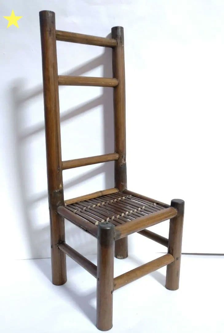 竹細工 椅子 イス 小物置き 花台 チェア レトロ アンティーク ビンテージ