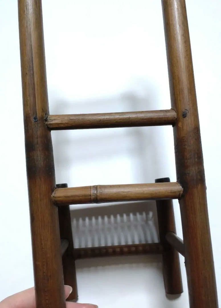 竹細工 椅子 イス 小物置き 花台 チェア レトロ アンティーク ビンテージ