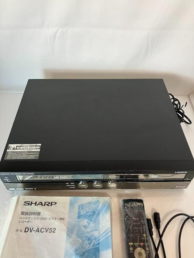 美品　SHARP AQUOS ビデオ一体型DVDレコーダー DV-ACV52