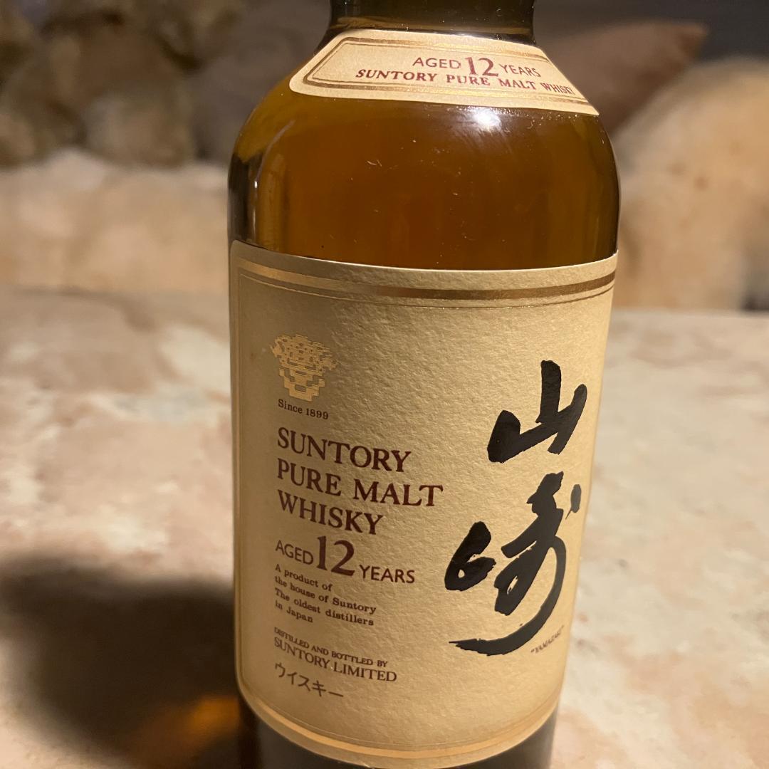 サントリー 山崎 12年 ピュアモルトウイスキー　希少美品ミニボトル180ml