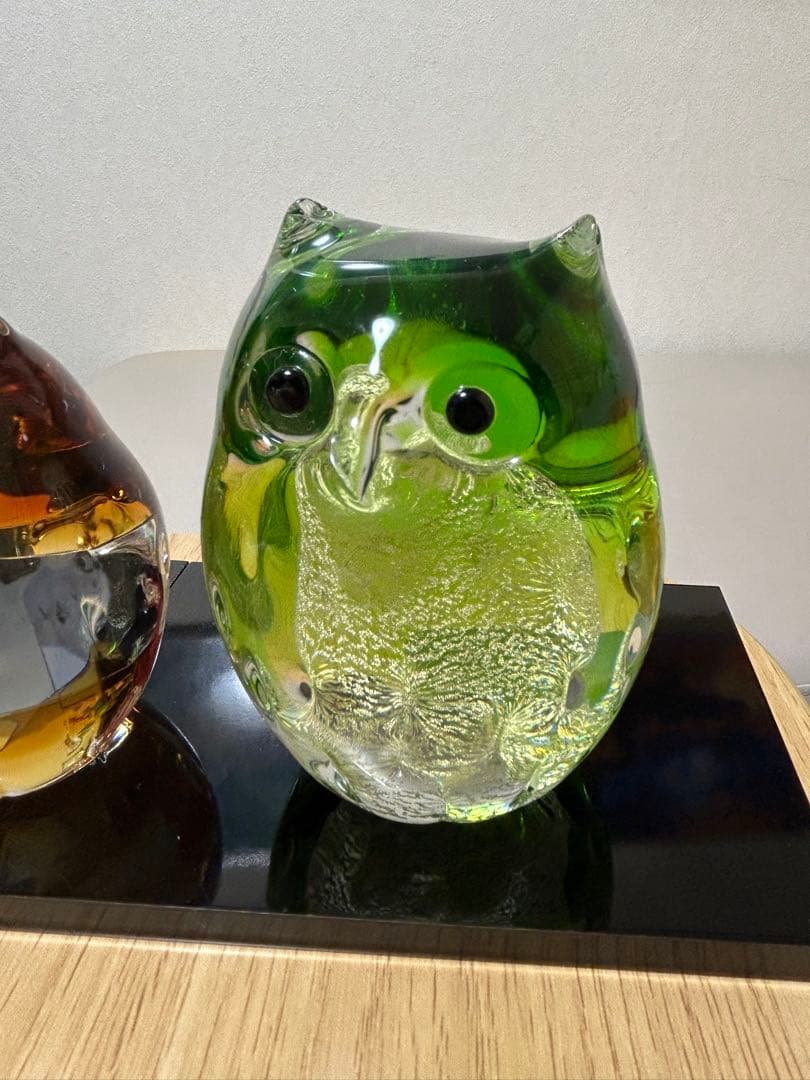 津軽びいどろ　ふくろう　セット