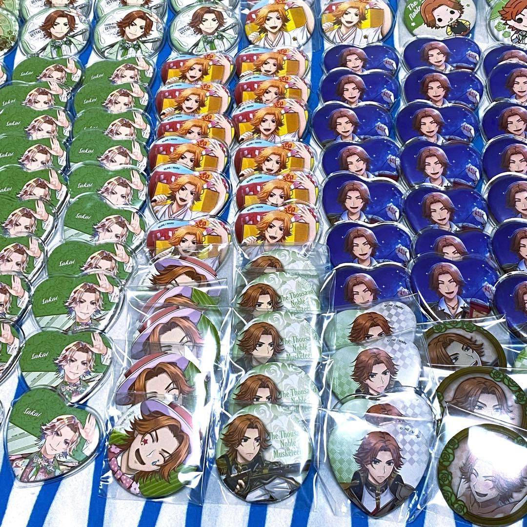 大量★千銃士:Rhodoknight『サカイ缶バッジ』１９４個セット まとめ売り