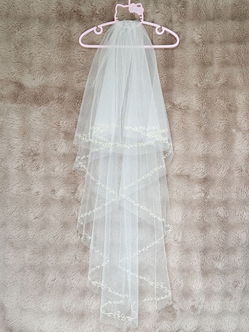 FTW ミラコスタ ウェディング ミッキーベール ショート ラメあり