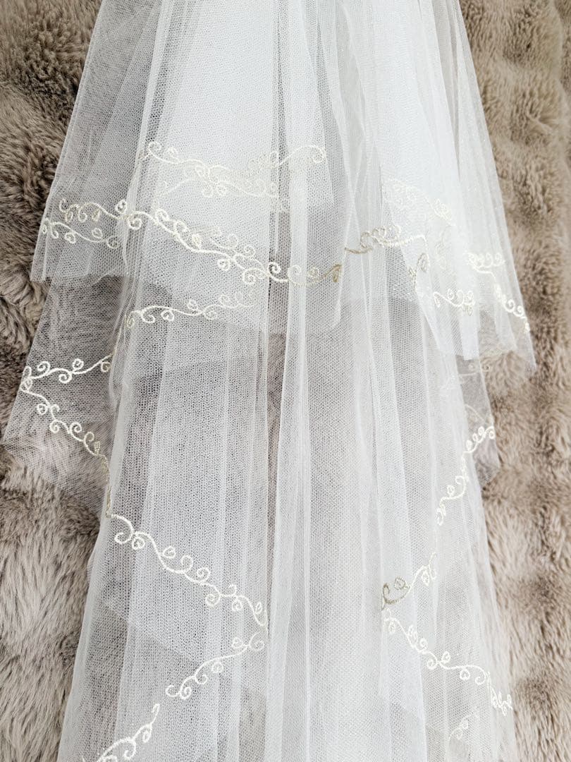 FTW ミラコスタ ウェディング ミッキーベール ショート ラメあり