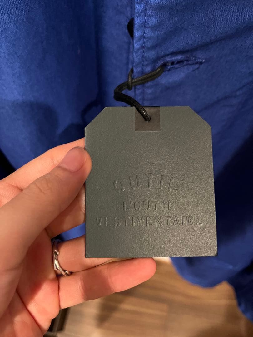 未使用タグ付きウティ OUTIL ノーカラージャケットサイズ3