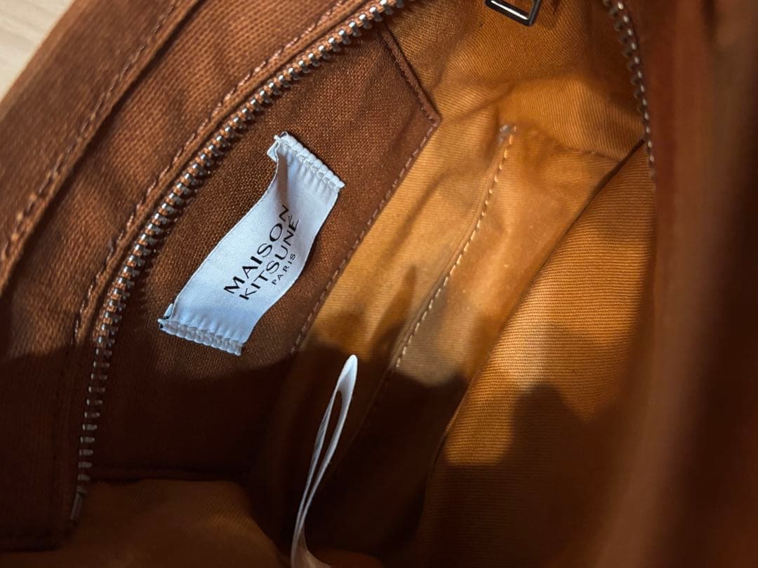 メゾンキツネ ブラウン ショルダーバッグ