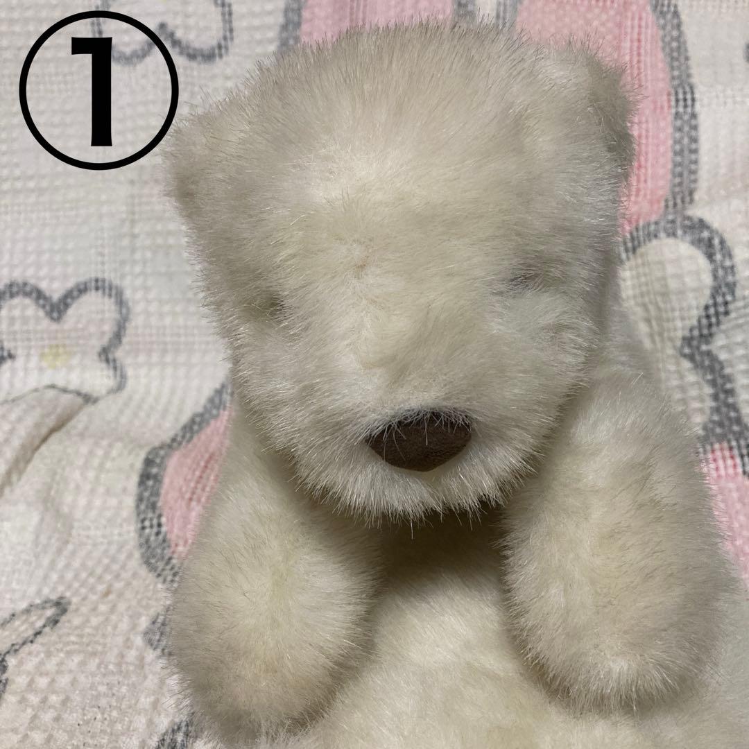 モンスイユ　シロクマ　寝そべりポーズ　2コセット　中古品　バラ売り不可