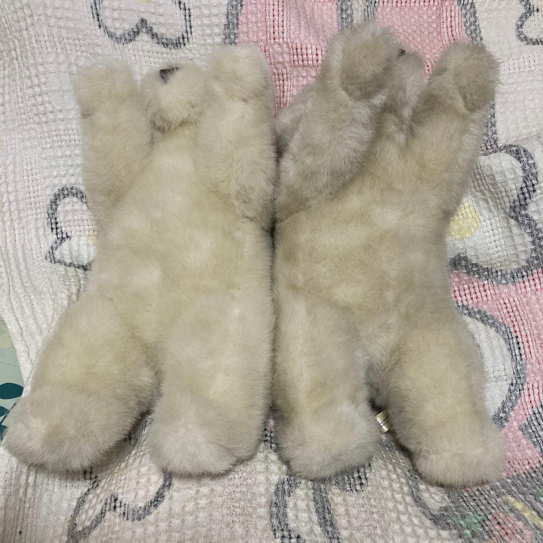 モンスイユ　シロクマ　寝そべりポーズ　2コセット　中古品　バラ売り不可