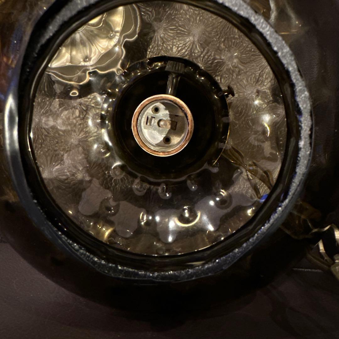 アメリカ製　1950s ヴィンテージ　ブラウンガラス　ランプ　ミッドセンチュリー