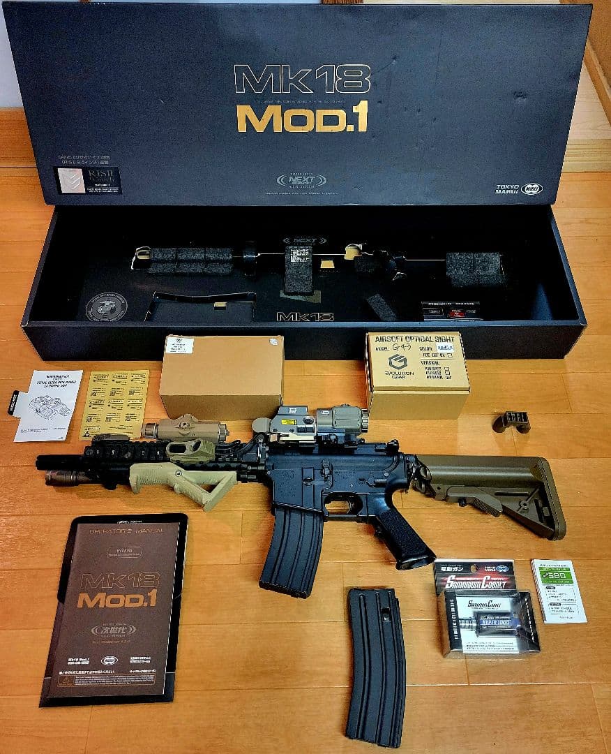 【サマコバ換装】東京マルイ 次世代電動ガン MK18 MOD.1 光学機器セット