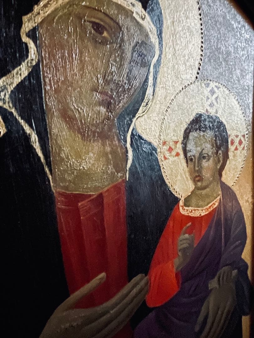 専用【本物保証】聖母子像 イコン画 ロシア正教 キリスト 宗教 テンペラ 油彩