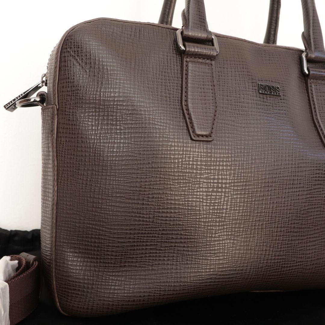 中古美品 ヒューゴボス BOSS ビジネスバッグ ショルダーバッグ トートバッグ