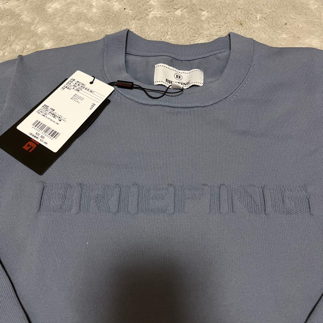 【新品】BRIEFINGゴルフ　レディース　グレー　クルーネックニット　M
