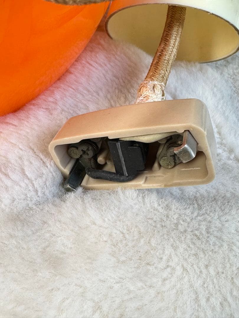 昭和レトロ　ペンダントライト　オレンジ　当時物　レトロ照明　美品