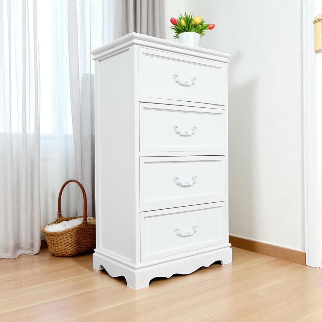 ジョイ　 アンティーク調　シャビー仕上げ　チェスト ４杯