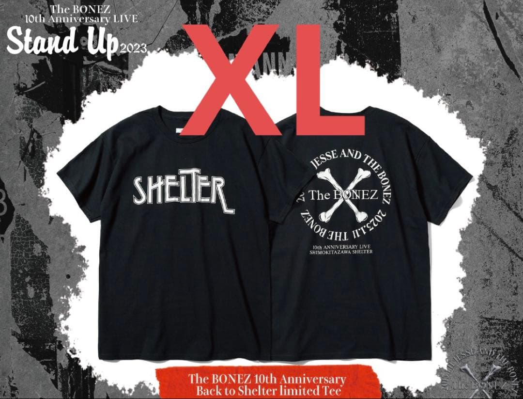 The BONEZ SHELTER Tシャツ XL ブラック